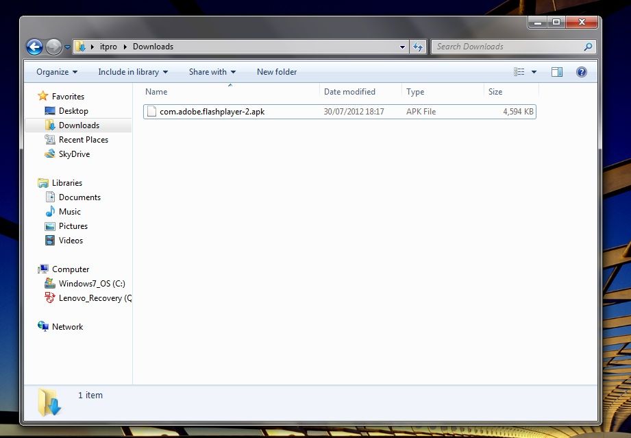 Step 1: Download the Adobe Flash APK