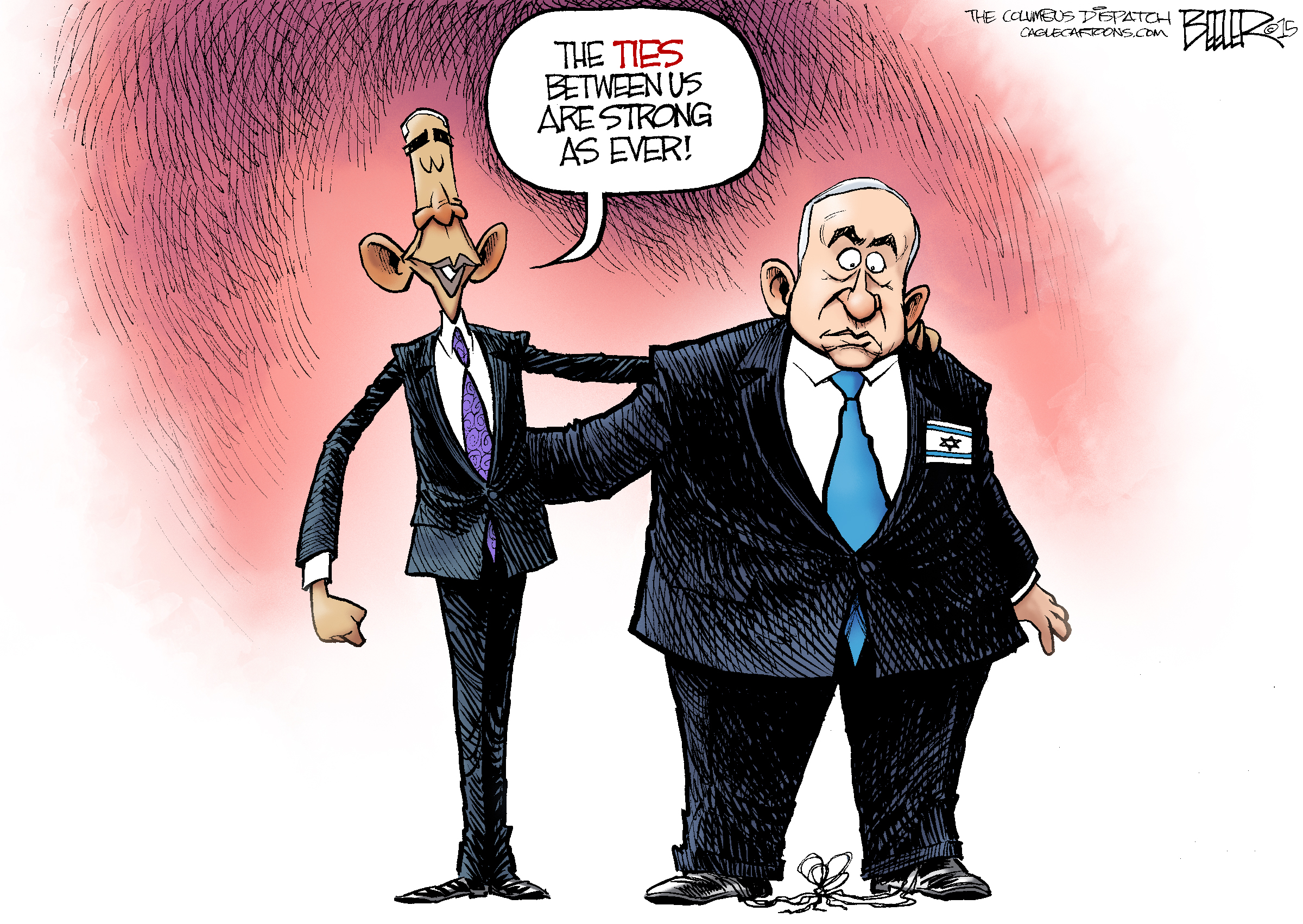 Obama cartoon World Netanyahu