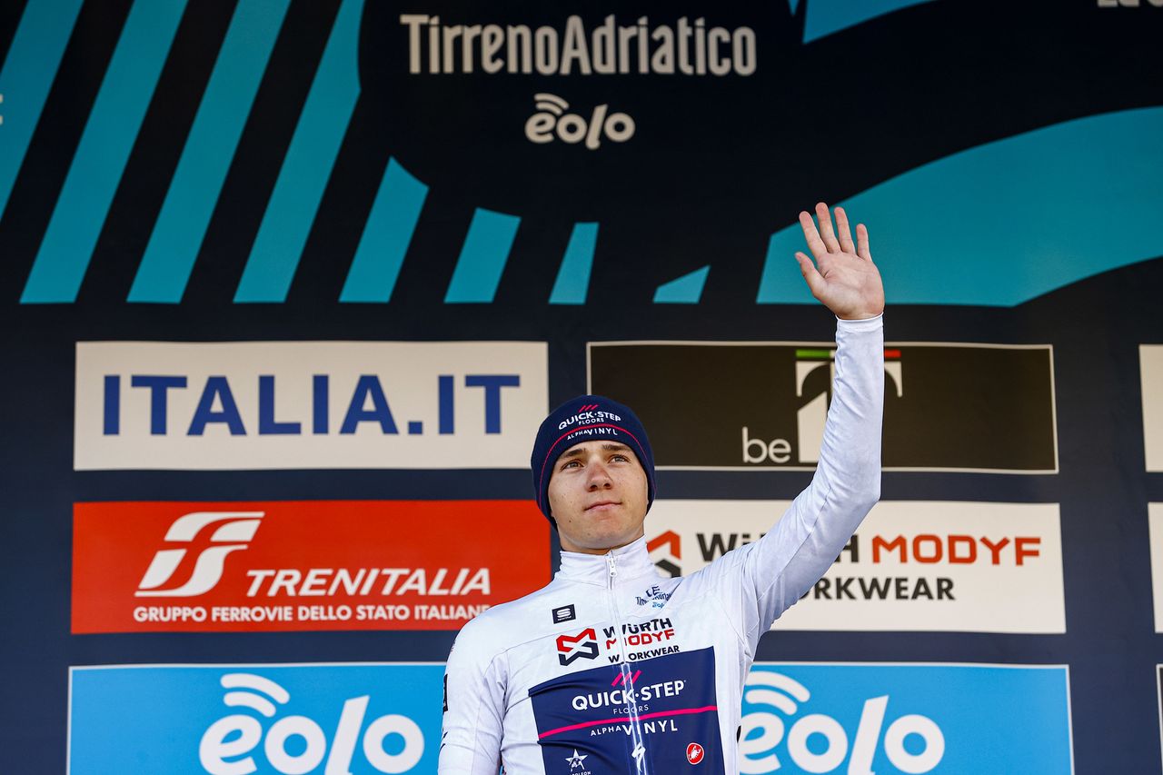 Tirreno Adriatico 2022 - 57th Edition - 1st stage Lido di Camaiore - Lido di Camaiore 13,9 km - 07/03/2022 - Remco Evenepoel (BEL - Quick-Step Alpha Vinyl Team) - photo Luca Bettini/SprintCyclingAgency&Acirc;&copy;2022