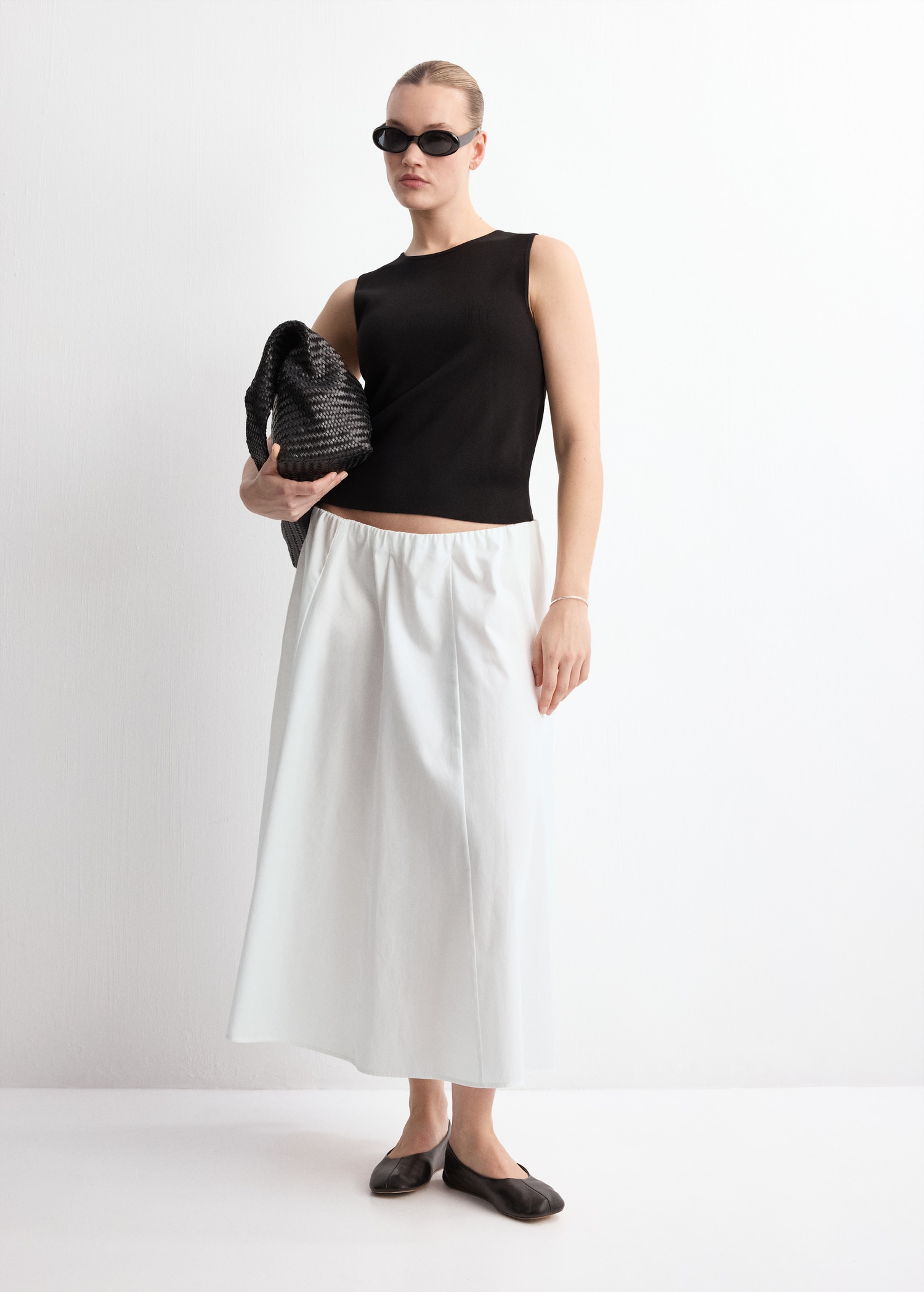 Flared Cotton Skirt - Women | Mango Usa