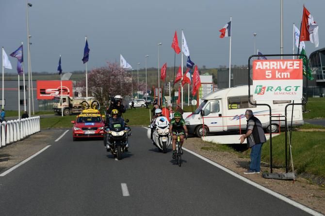 Perrig Quemeneur (Europcar) enters the Magny-Cours F1 circuit