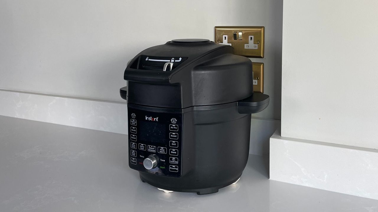 A multi-cooker on a kitchen counter