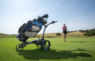 Motocaddy trolley pictured