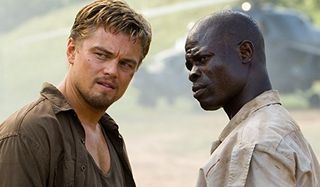 Blood Diamond Leonardo DiCaprio and Djimon Hounsou in battle