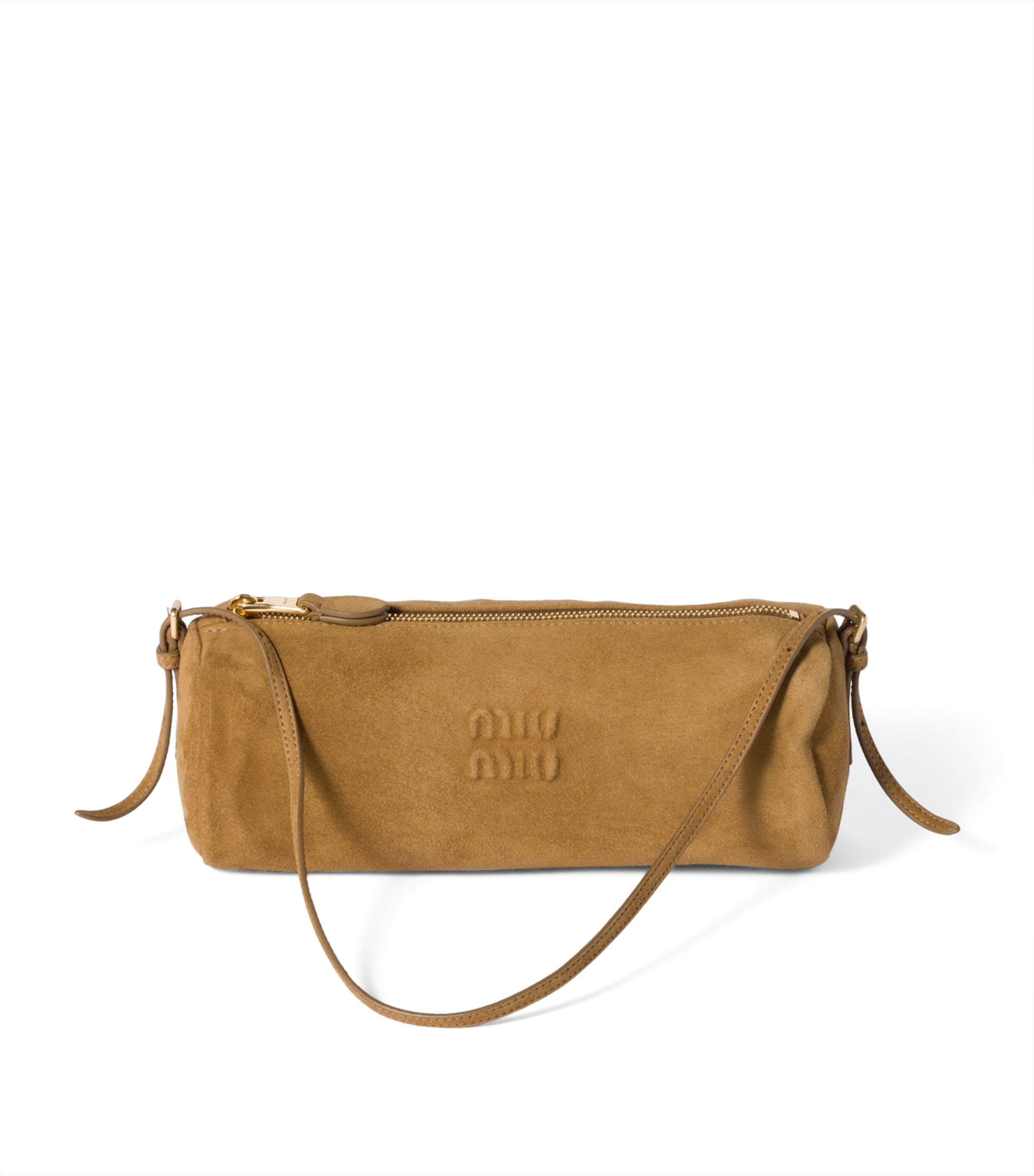 Miu Miu Suede Logo Pouch