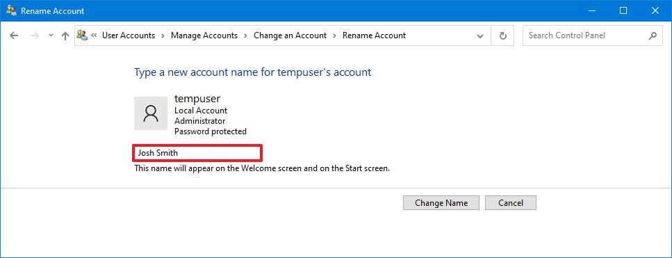 Как изменить имя учетной записи администратора в Windows 10. Как изменить имя учётной записи в Windows 10. Как поменять имя учетной записи в Windows 10 у администратора. Renamed user