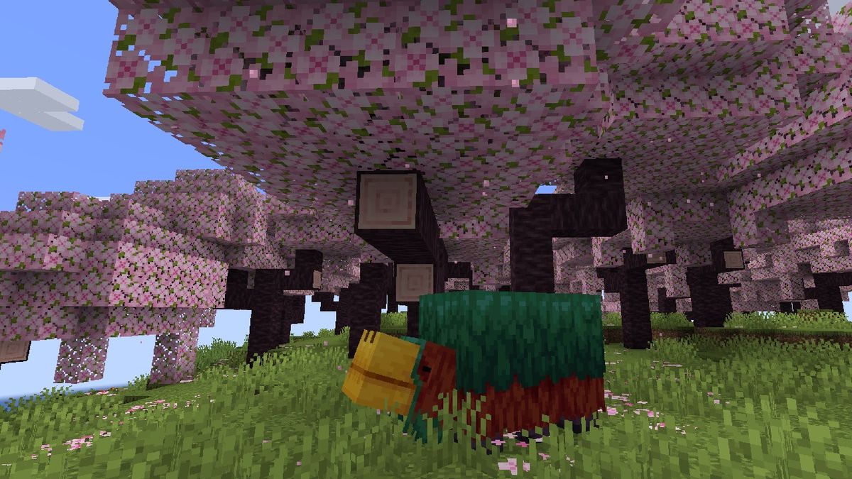 The new Minecraft 1.20 update adds Sniffers and cherry grove biomes -  Polygon