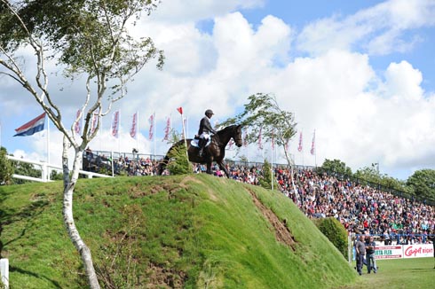 Tim Davies and Salome II at the Hickstead Derby Bank