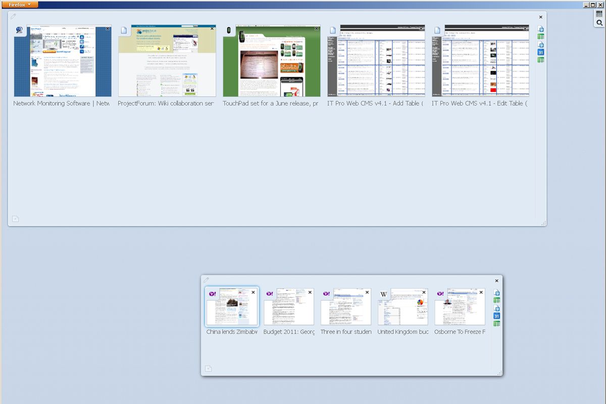 Tab Groups in Mozilla Firefox 4