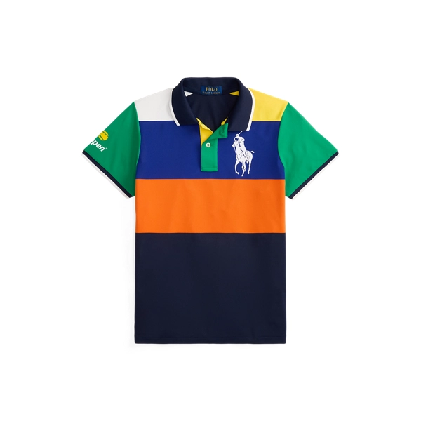 Polo ralph lauren, US Open Color-Blocked Piqué Polo Shirt