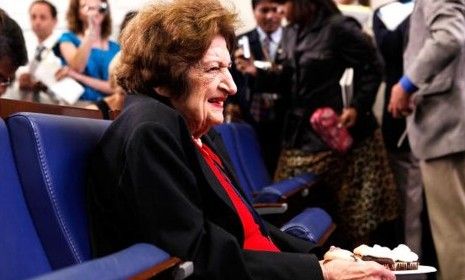 Thomas, long a fixture in the White House press room, received cupcakes from Obama on her 89th birthday.