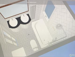 Rendered bathroom design