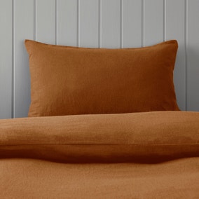 Soft &amp;amp; Cosy Luxury 100% Brushed Cotton Standard Pillowcase Pair