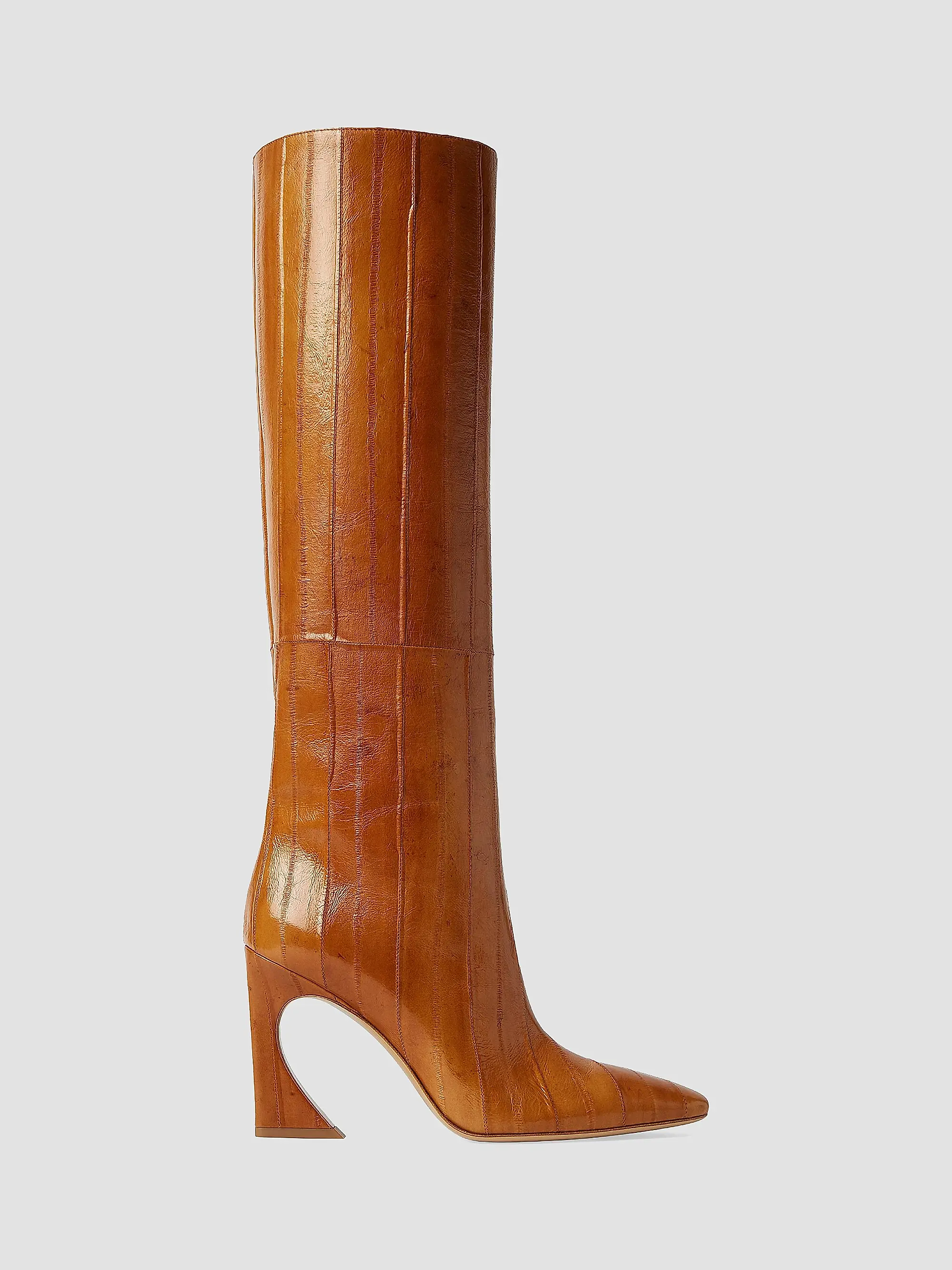 Arco 95mm Eel Skin Knee-High Boots