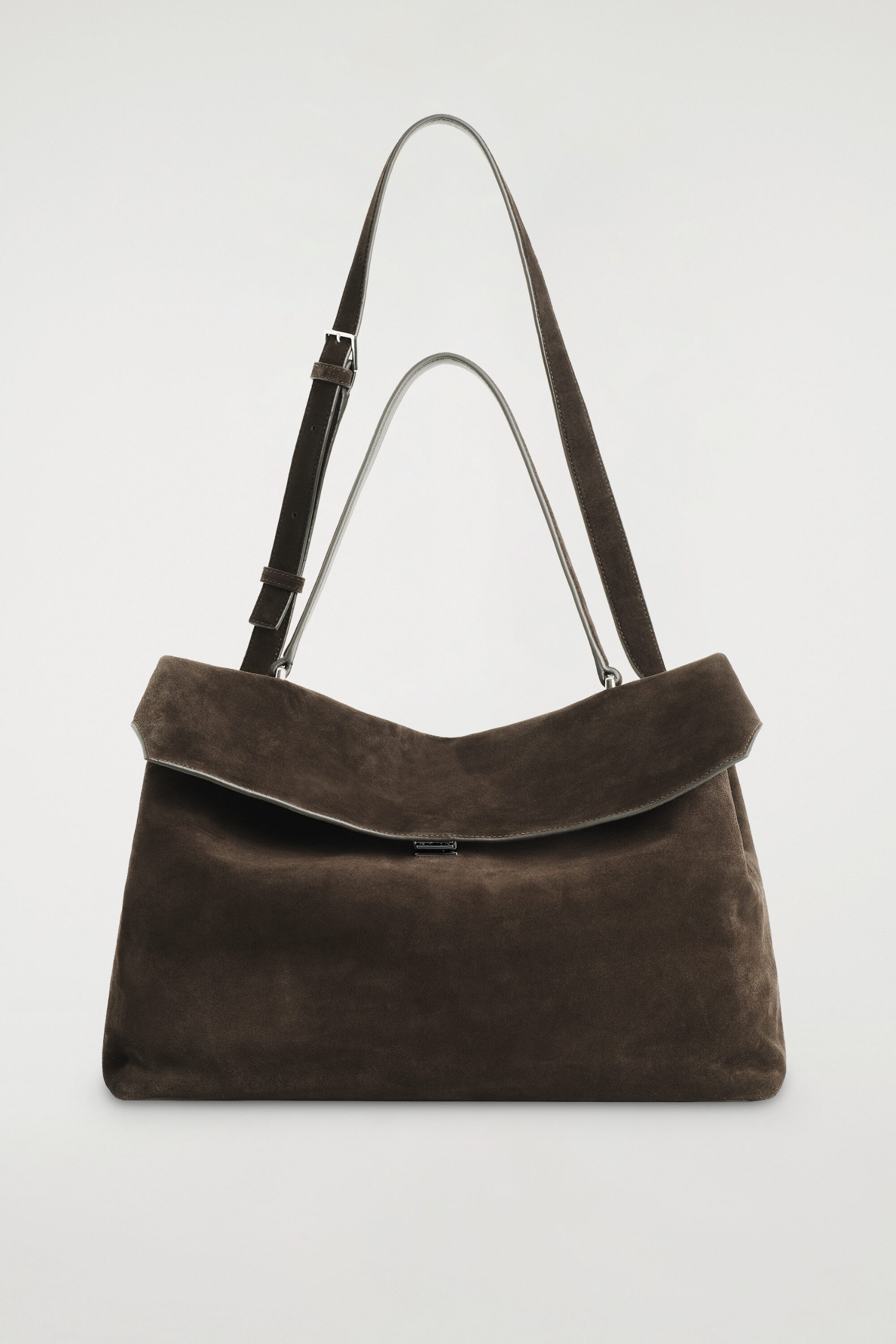 Trullo Oversized Flap Bag - Split Suede