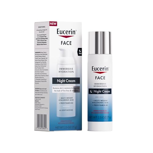 Eucerin Face Immersive Hydration Night Cream, 2.5 Oz