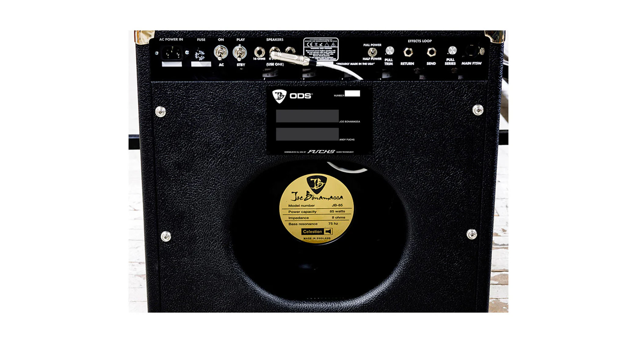 Fuchs Audio Joe Bonamassa JB-ODS: the new signature 100-watt combo is inspired by the Dumble Overdrive Special but has key differences, such as reverb – and it has Bonamassa's signature Celestion speaker