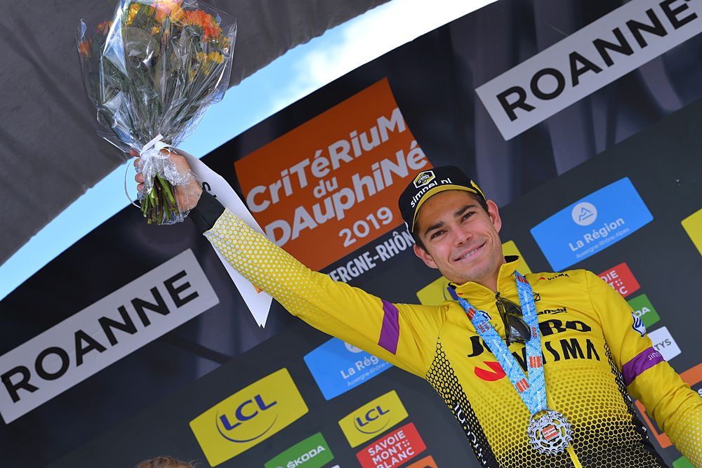 Wout Van Aert (Jumbo-Visma) wins the stage 4 time trial at the Criterium du Dauphine