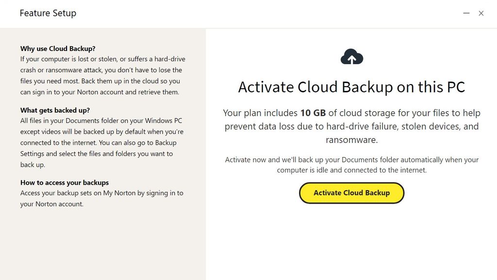 How to use Norton Cloud Backup TechRadar