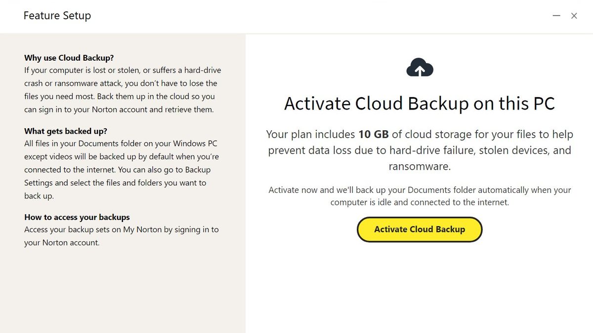How to use Norton Cloud Backup TechRadar