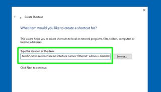 how to create a kill switch in windows - create shortcut
