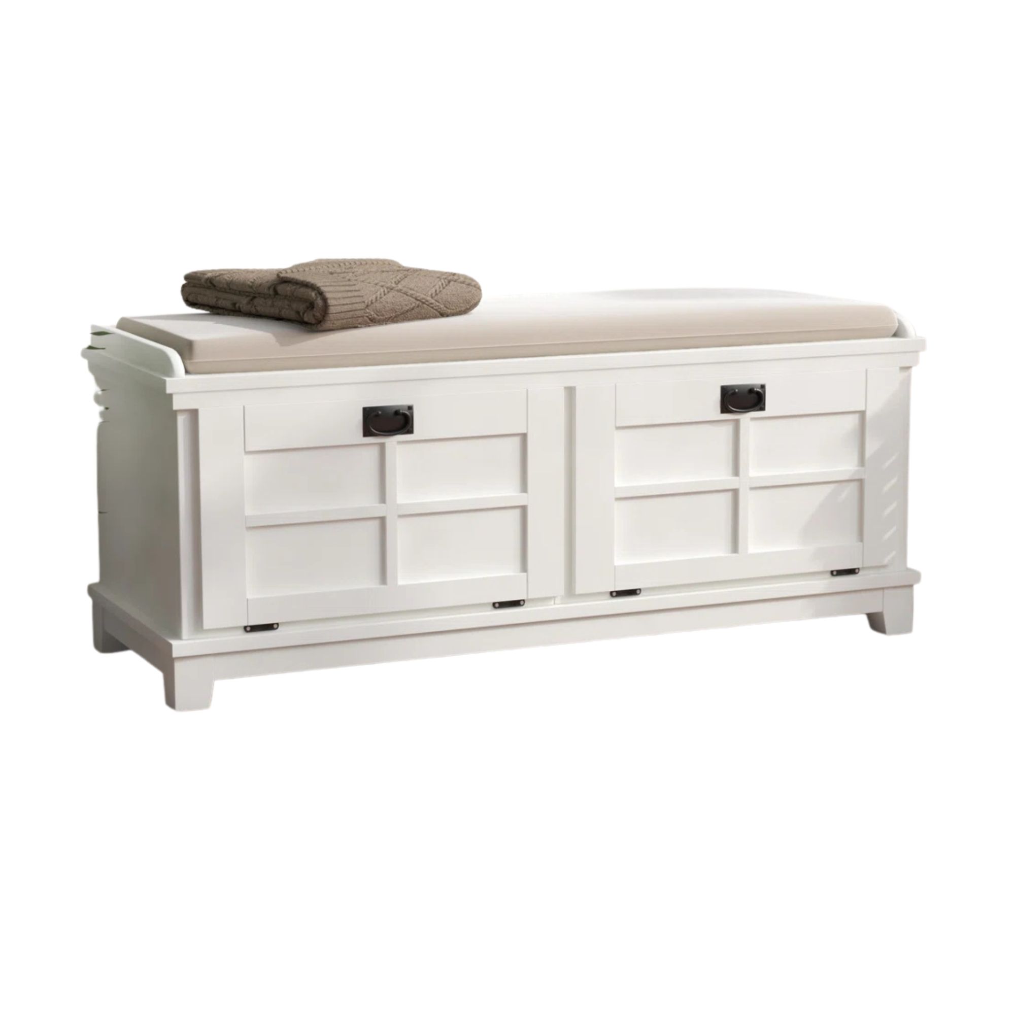 Wayfair, Lark Manor&amp;trade; Almendra Solid Wood Cabinet Storage Bench 