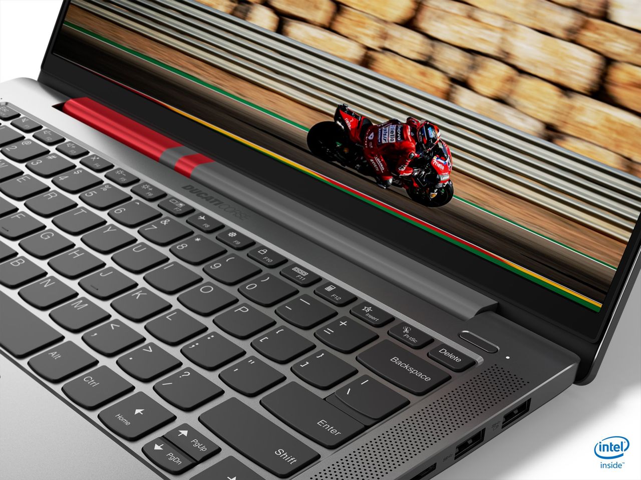 Lenovo Ducati 5 keyboard closeup
