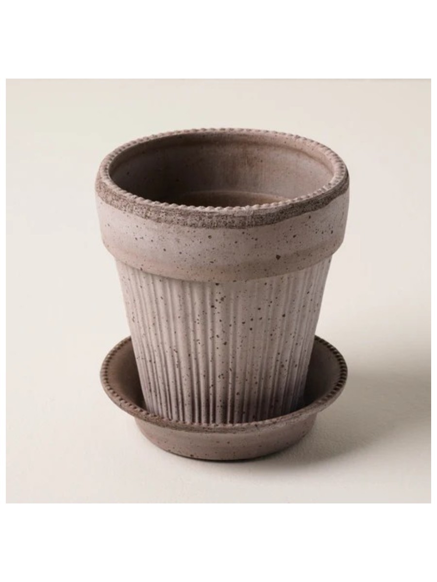 BERGS POTTER, Grey Dotted Pot