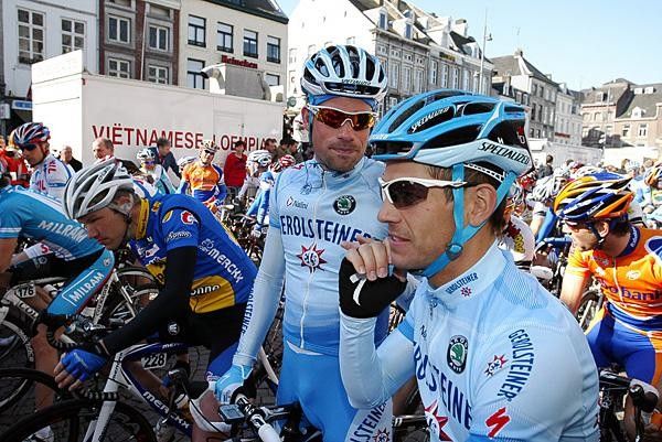 Ronny Scholz (r) and Schumi before the start.