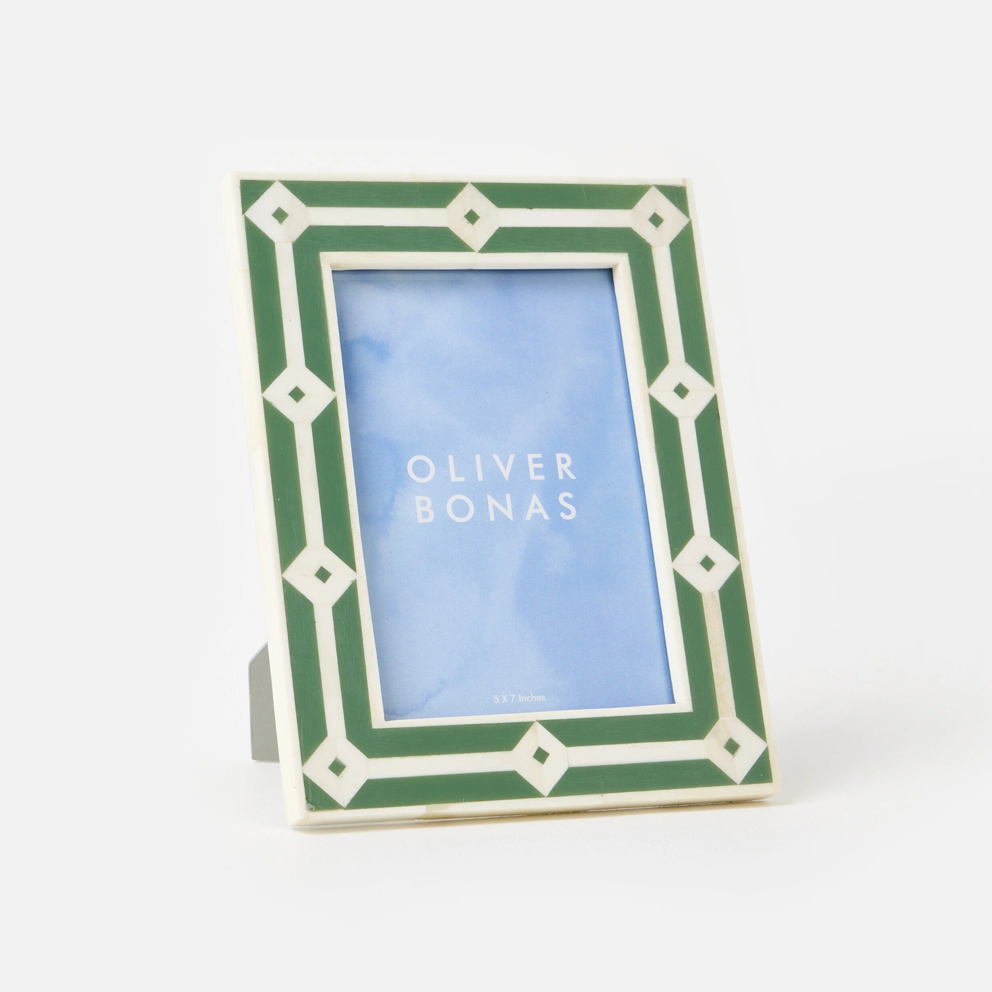 Oliver Bonas Ivy Inlay Sage Photo Frame