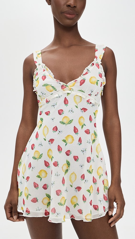 Frankies Bikinis Dreamer Chiffon Mini Dress