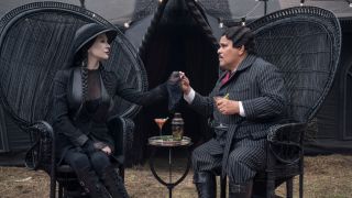 Catherine Zeta-Jones and Luis Guzmán in Wednesday.