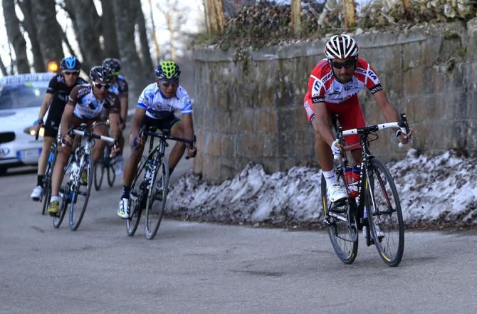 Giampaolo Caruso (Katusha) leads the chase