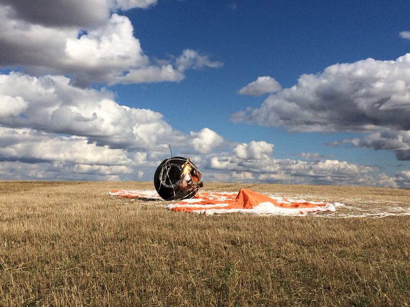 Russia&#039;s Foton M4 Satellite Landing