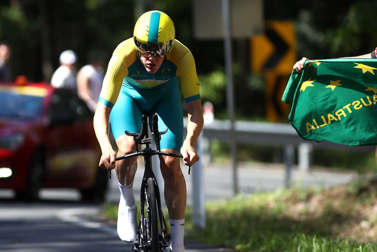 Callum Scotson (Australia) riding into the hotseat