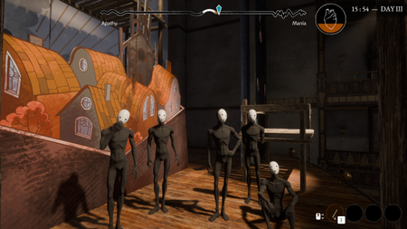 Screenshot of Pathologic 3: theatre actors on a stage