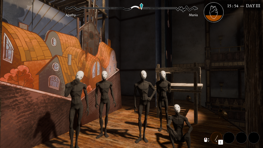Screenshot of Pathologic 3: theatre actors on a stage