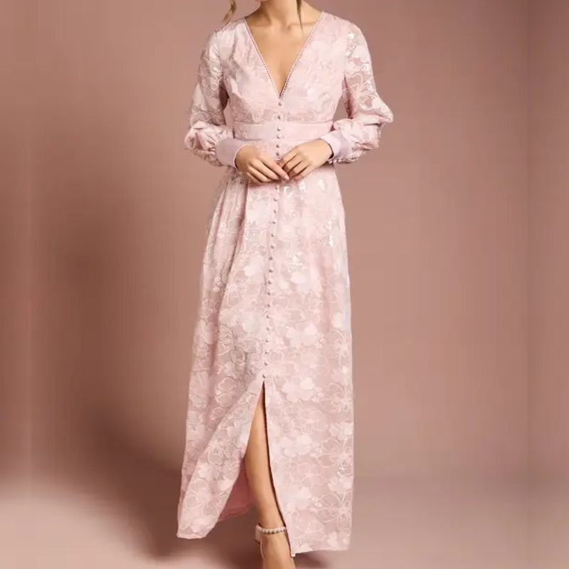 Debenhams, pink maxi dress