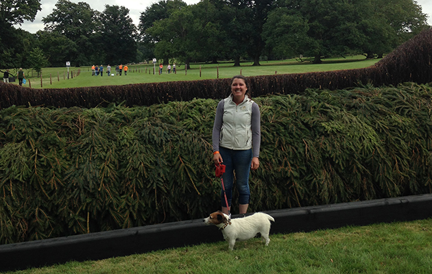 Walking the course at Burghley