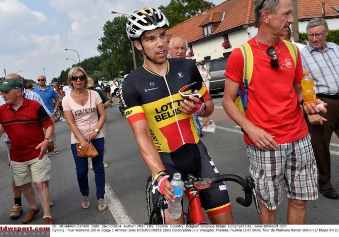 Jens Debusschere (Lotto Belisol) wins his first race in the Belgian national champions jersey