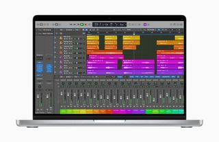 Apple MacBook Pro 14in running Logic Pro