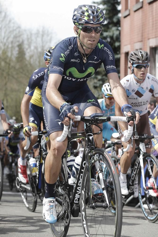 Alejandro Valverde (Movistar) couldn't match his second-place from Sunday's Amstel Gold Race at Fleche Wallonne.