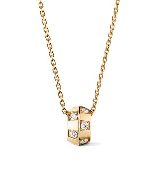 Louis Vuitton, Le Damier de Louis Vuitton Pendant, Yellow Gold and Diamonds