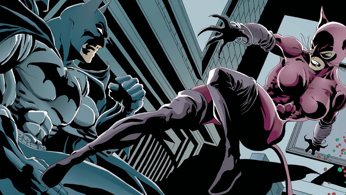 Batman and Catwoman clash in The Long Halloween