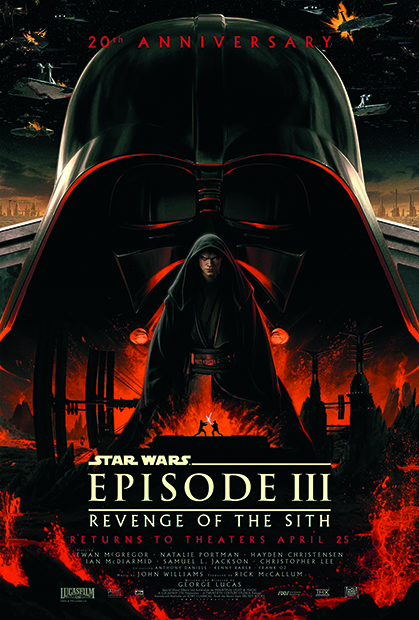 Star Wars Episode III poster art by Matt Ferguson