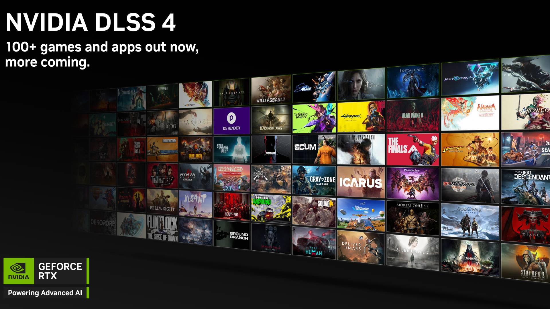 Nvidia DLSS 4 is said to support over 100 games and counting.