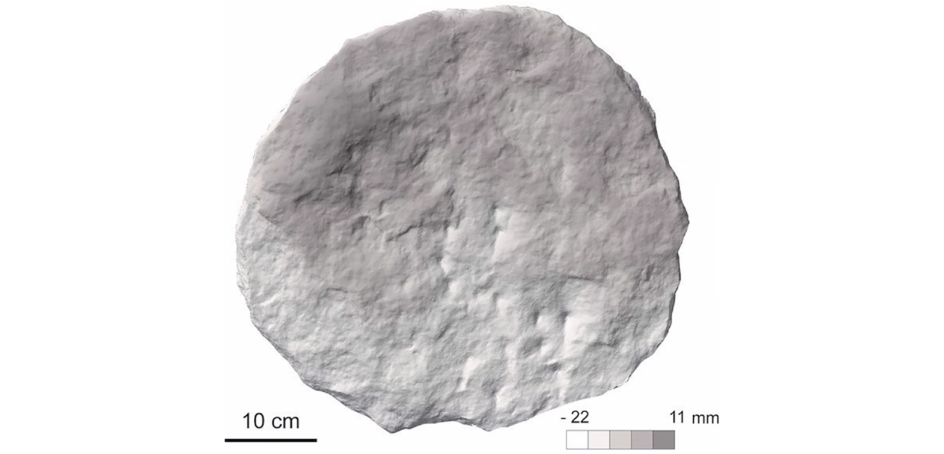 A stone disc with 28 inscriptions that accurately depict the bright stars that were prominent in the night sky at least 2,400 years ago when the disc was created.