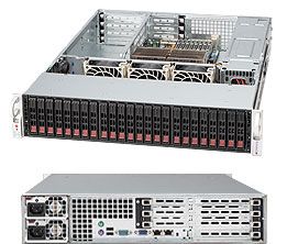 Supermicro SC216A-R900UB: 24 2.5” drive bays.