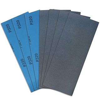 Lotfancy 320 Grit Sandpaper, 45pcs, 9 X 3.6" Dry Wet Sand Paper, Silicon Carbide Sanding Sheet for Metal Automotive Wood Furniture Sanding, Polishing, Finishing