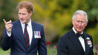 Prince Harry and King Charles attend the Gurkha 200 Pageant